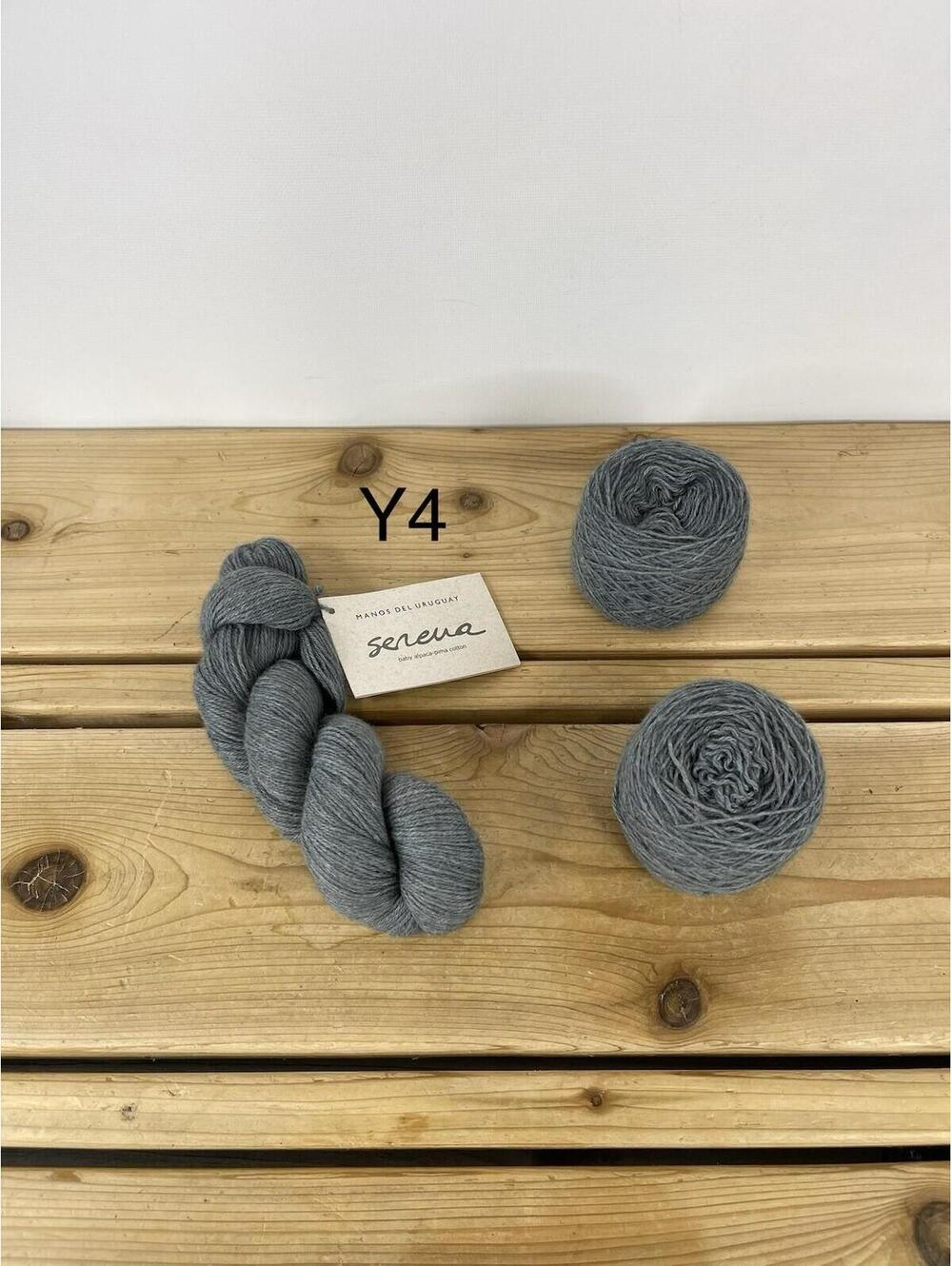 Manos del Uruguay Serena Yarn Lot – Baby Alpaca Pima Cotton Dusk 1 Skein 2 Cakes